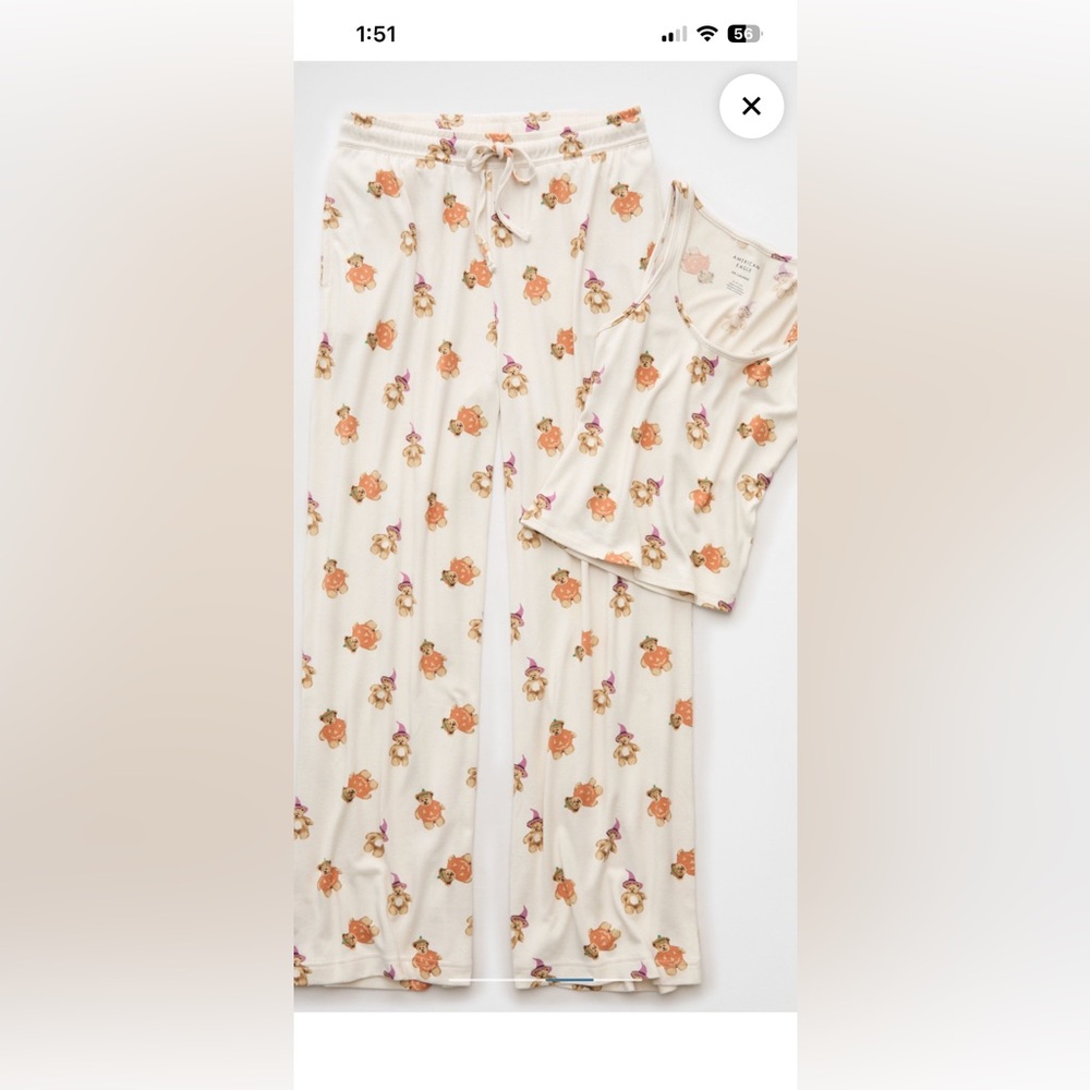 AE Luxe Plush Halloween Tank Top
& Pant PJ Set